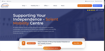 Solent Mobility Centre website preview